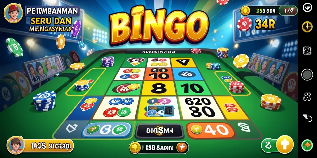 Tampilan menarik dari gameplay Bingo di 34R.