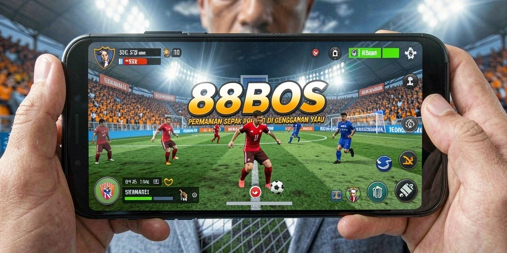 Tampilan gameplay mendebarkan dari 88BOS, lengkap dengan aksi sepak bola yang seru.