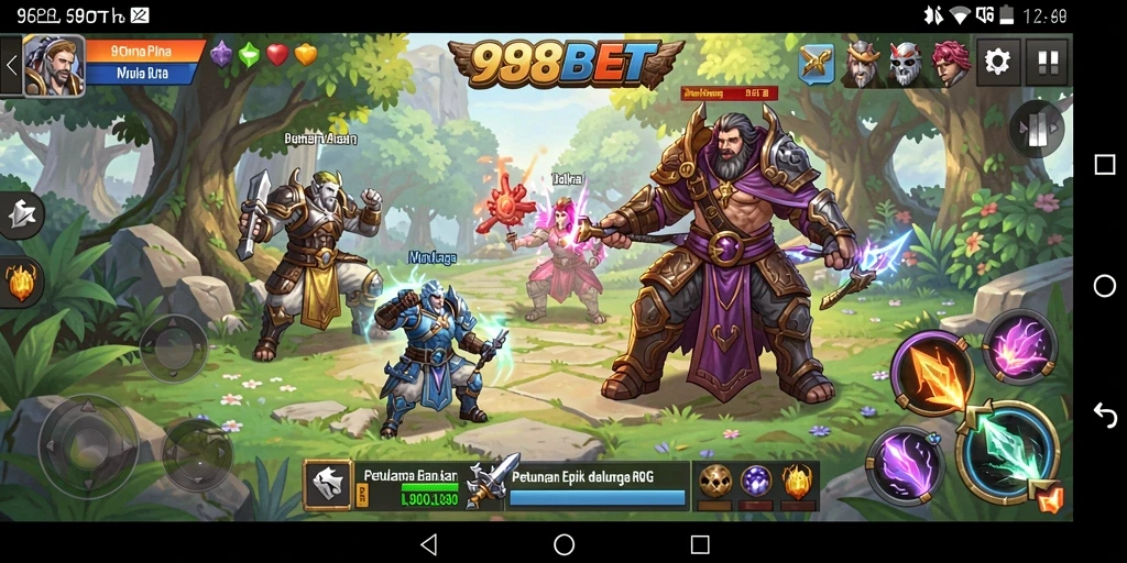 Tangkapan layar menampilkan pertempuran seru dalam <strong>988BET</strong>.