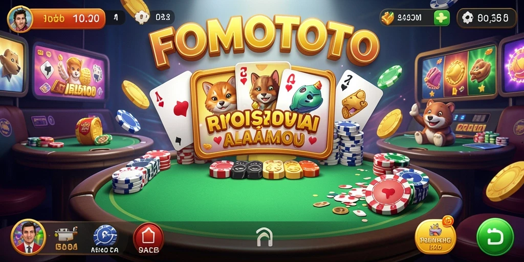 Tampilan gameplay seru FOMOTOTO di dunia Kasino.
