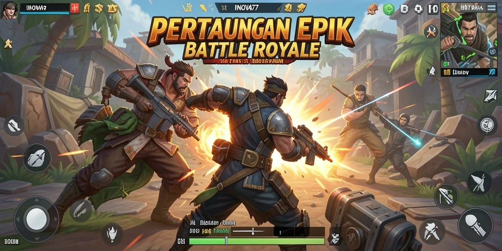 Gameplay seru di dalam arena pertempuran INOVA77.