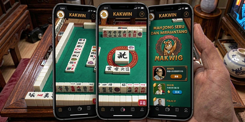 Tampilan gameplay Mahjong di KAKWIN yang menantang dan menarik.