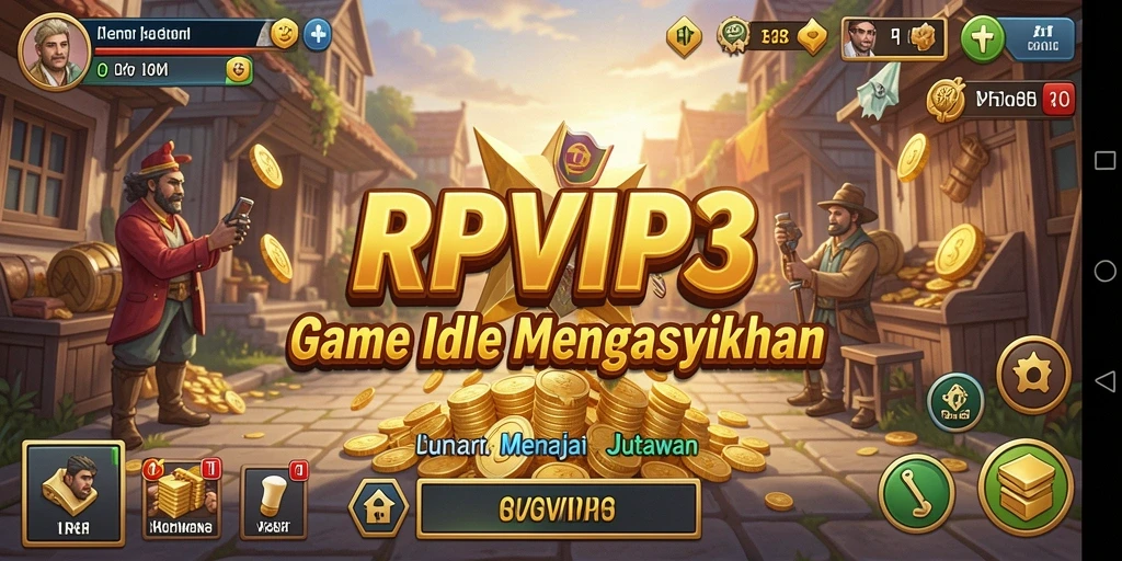 Tampilan gameplay RPVIP3 yang menarik dan penuh warna.
