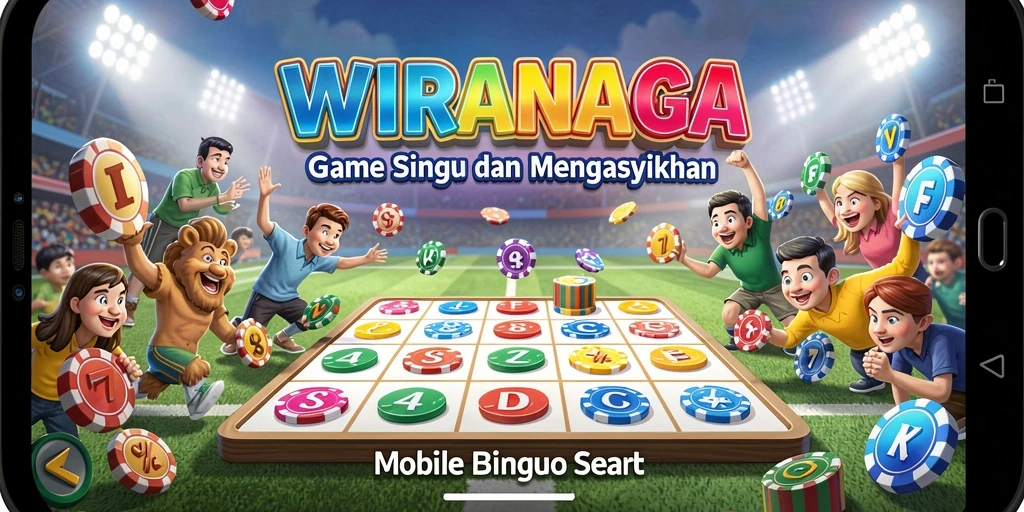 Tampilan gameplay seru WIRANAGA, saat bermain Bingo.